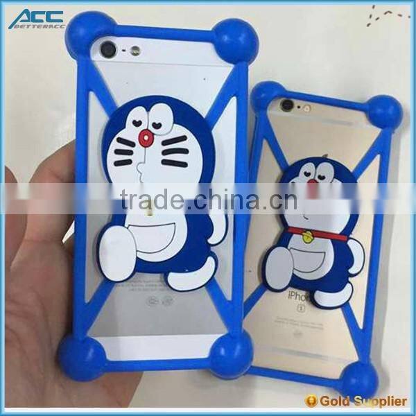 Customized Colorful Universal Silicon Bumper Case Holder