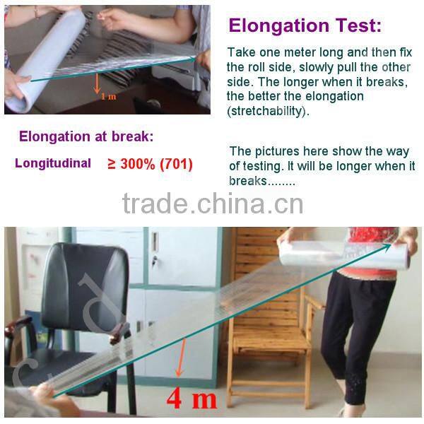 Strong Tensible Rate China Stretch Black Wrap Film