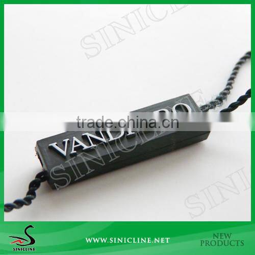 Sinicline Foil Printing Logo Eco-Friendly Plastic Seal tags For Pants