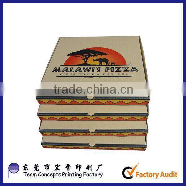 B flute corrugated paper pizza box manufacturer
