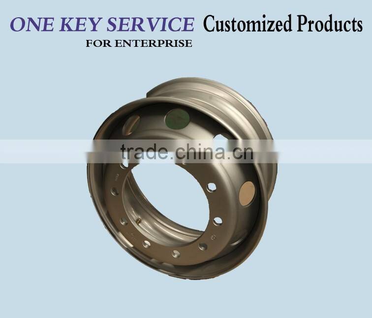 LOTOUR brand steel truck wheels & rims 19.5x6.75 19.5x7.50 for Dong feng