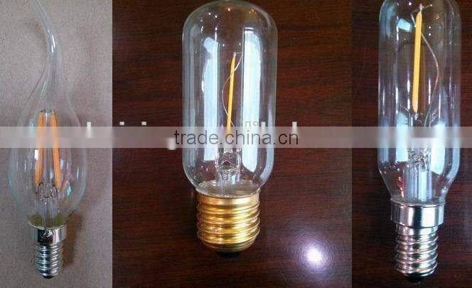 dimmable filament led bulb,2W 4W 6W led filament lamp, dimmable led filament bulb light led bulb