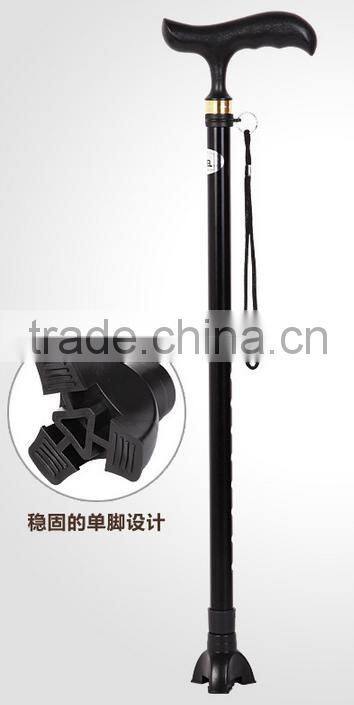 Single foot Alloy crutch ,The old man Aluminum Alloy crutch, telescopic crutch, cane cane light regulating old walker.