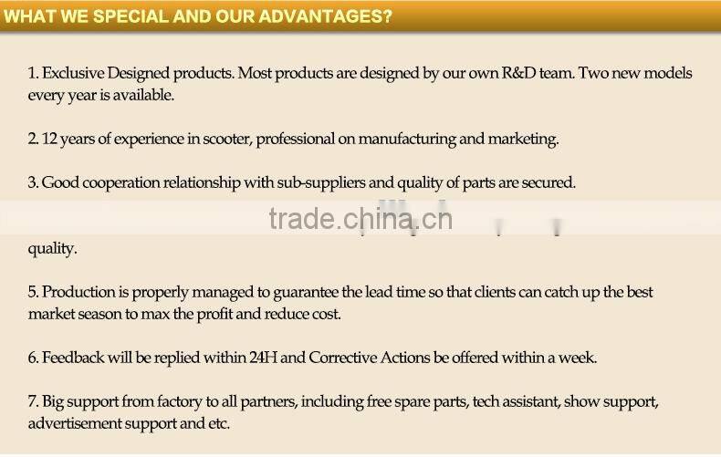 Yongkang 2015 New Design Most popular 49cc mini vespa mini gas scooter