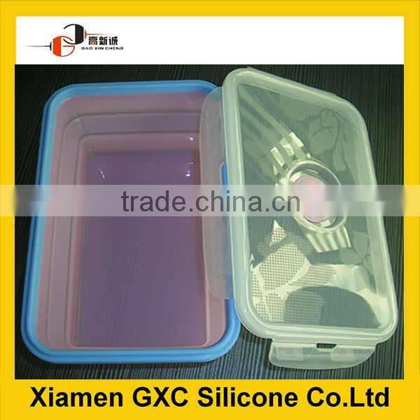Foldable Silicone Packaging box for Keeping the food fresh