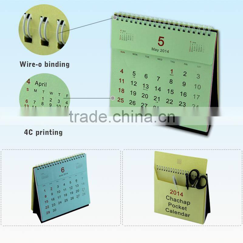 Service Guangzhou Fashion Reminder Color 2015 Desktop Calendar