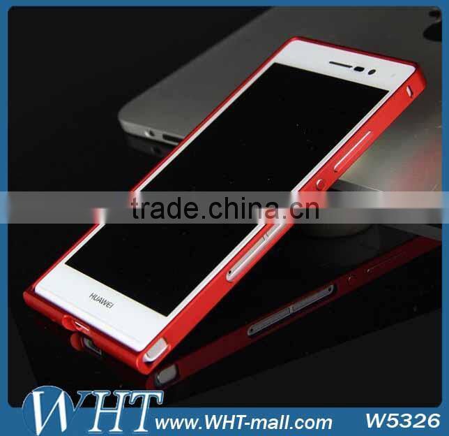 For Huawei Ascend P7 Ultra-thin Aluminum Metal Frame Bumper Case For Huawei P7 Metal Frame