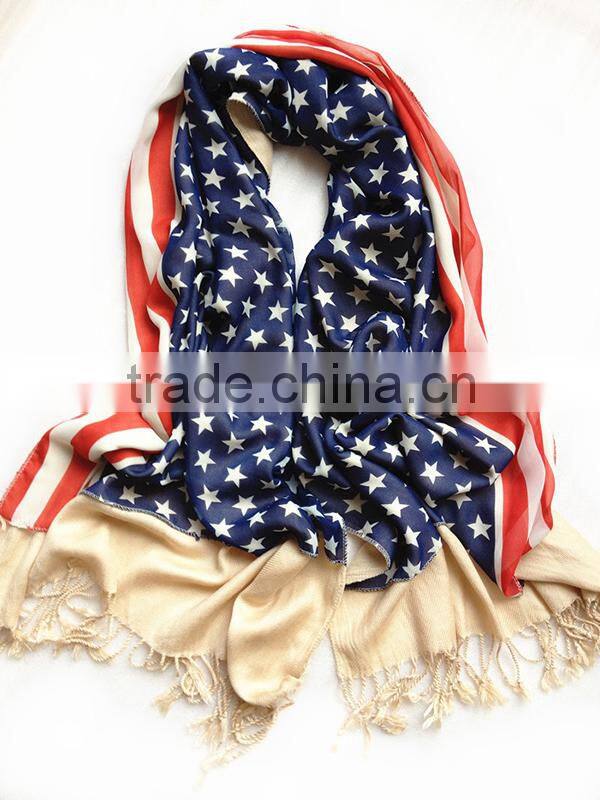 Lady chiffon scarves fabric 100% polyester fabric for scarves
