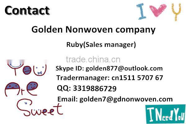 50m nonwoven fabric polypropylene , 40gsm waterproof nonwoven fabric transparent , eco pp nonwoven fabric OEM 160CM