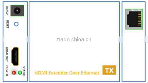 Support RS232 Bidirectional IR 4k hdmi hdbt utp extender 100m by cat6 with factory price