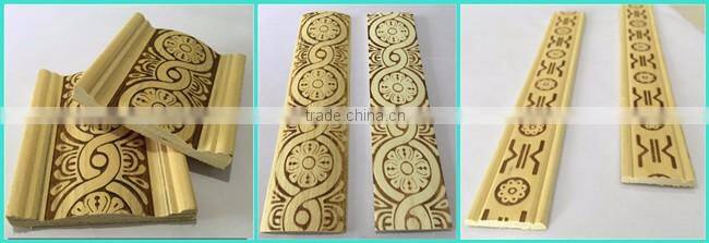 Decorative Casing Wood wall trim primed base shoes moulding craft wood decorative moulding