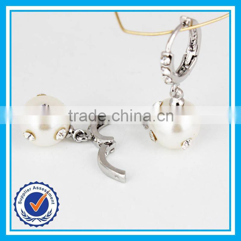 Cheap wholesale latest design of pearl earrings thailand silver jewellery