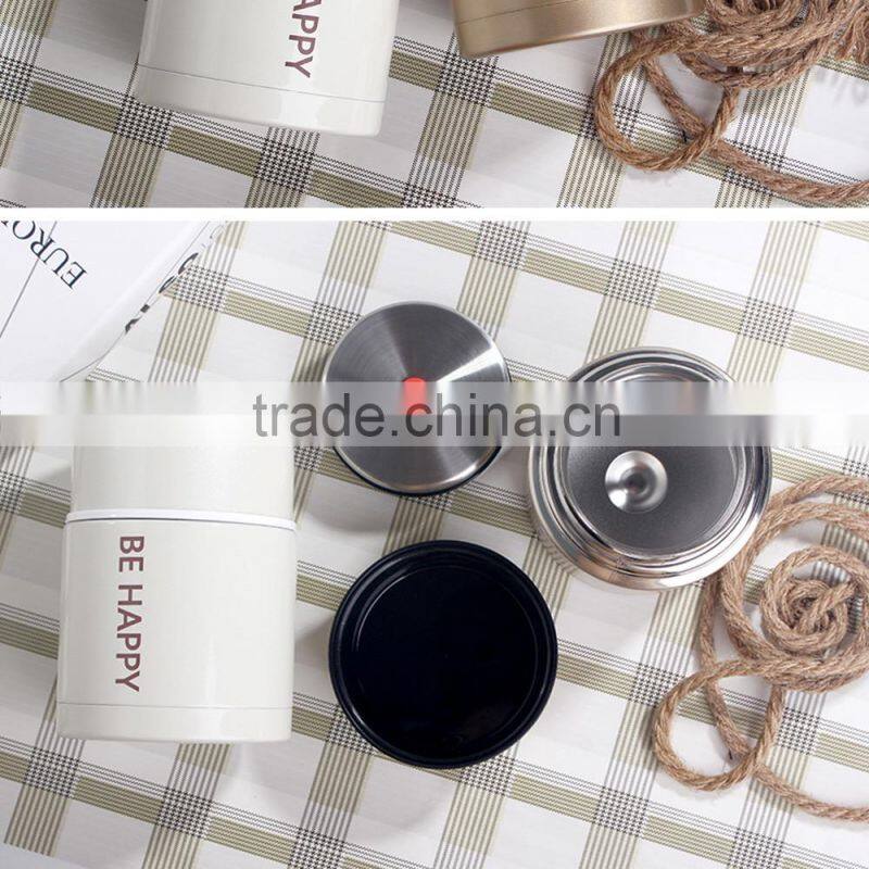 stainless steel vacuum hot food thermos container / thermos food jar / soup thermos