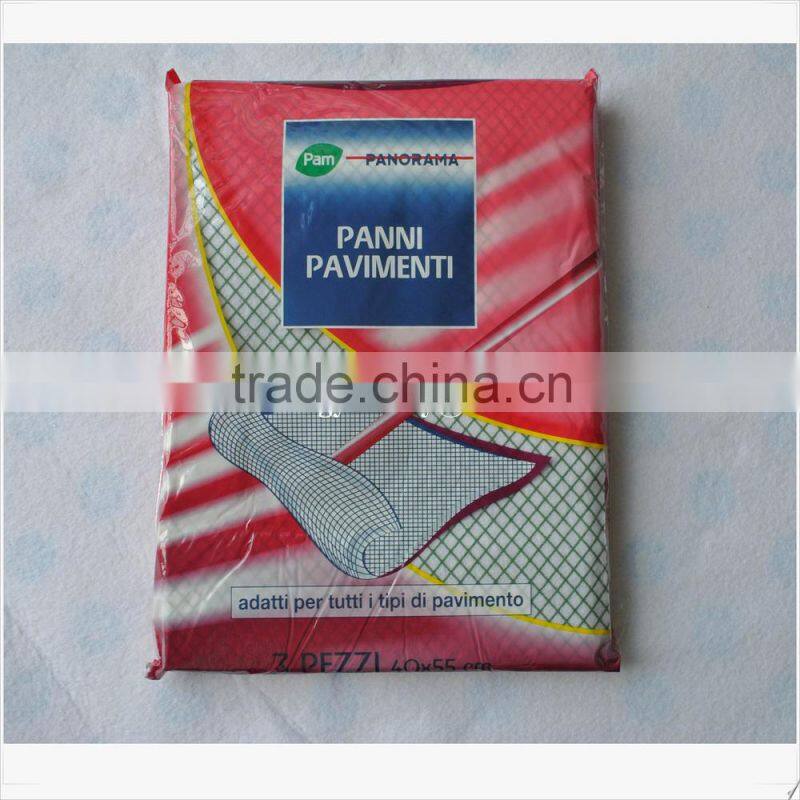 Super water absorbent nonwoven fabric yellow color floor duster cloth, floor dust cloth