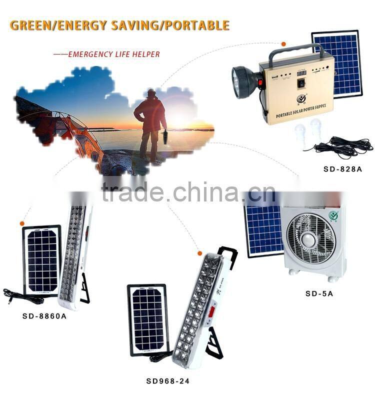 220v solar rechargeable led emergency light camping light