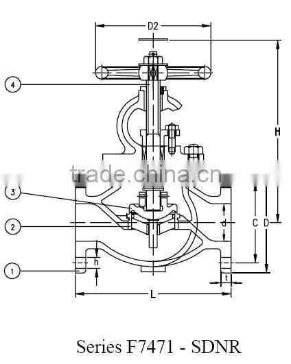 JIS F7471 10K Marine Cast Steel Screw Down Check Glove Valve