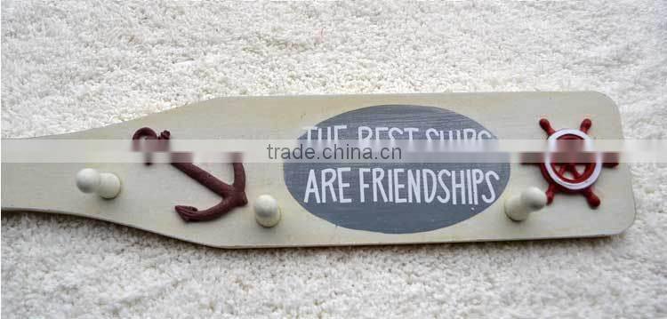 Hot selling eco-friendly handmade natural wooden clothes hook with cheap price