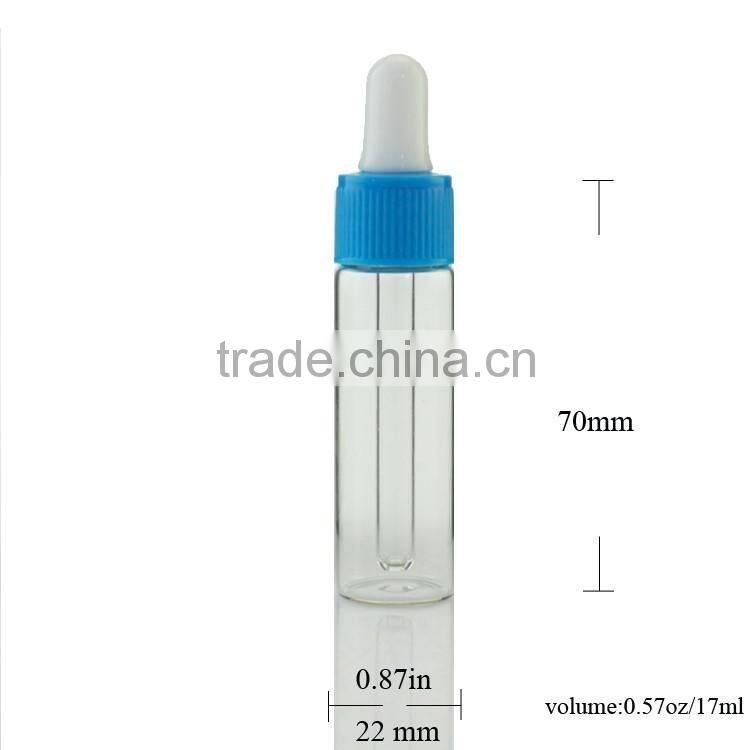High transparent heat resistant borosilicate glass dropper bottles for cosmetic