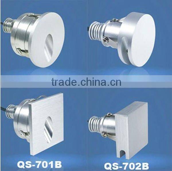 Recessed mounted LED wall light, LED step light 1W