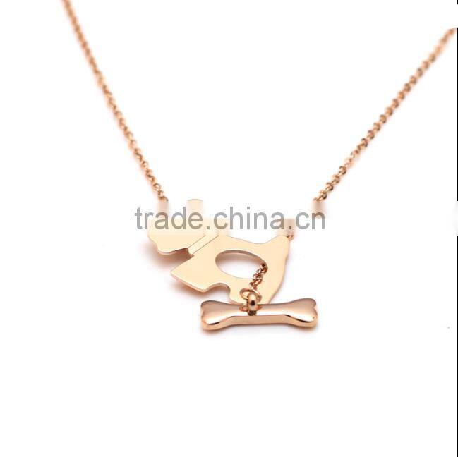 Fashion Jewelry stainless steel Pendant necklace Fashion Jewelry stainless steel Pendant necklace hammered rose gold jewelry