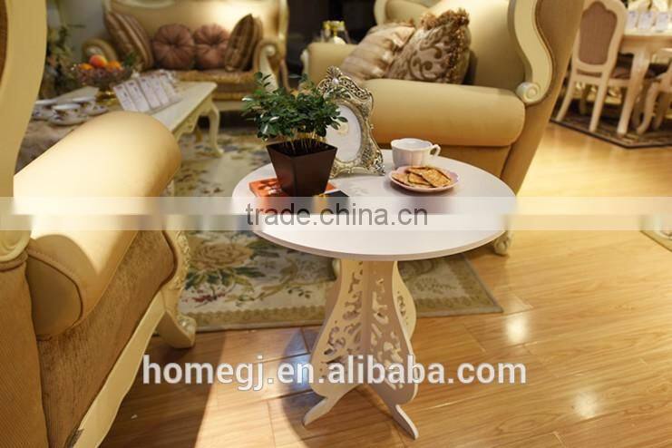 Hot sale modern wood round coffee table fish tank coffee table bases only