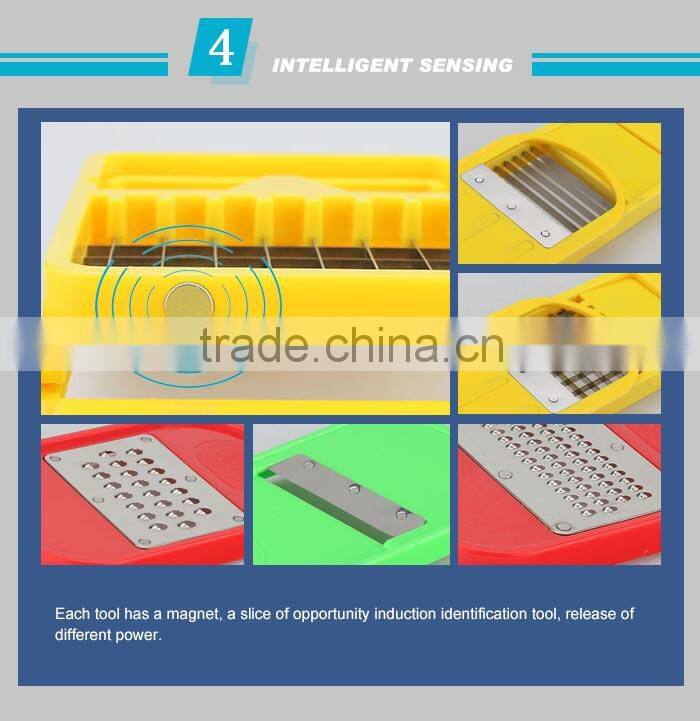 OTJ-S918 280W CE CB ISO chopper 4-blade spiral vegetable slicer makes