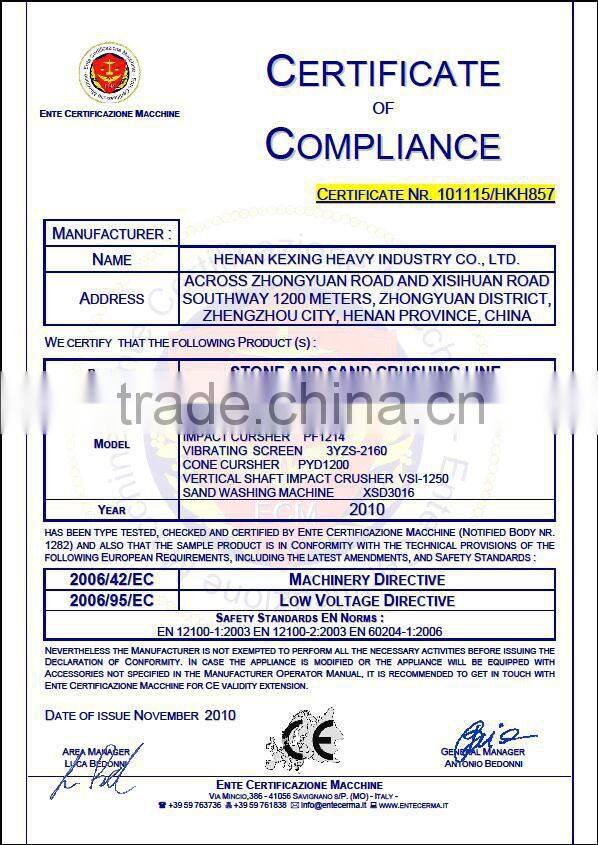 High quality sand production line with factory price