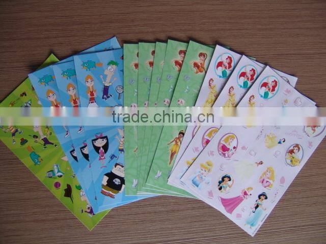 Merry Christmas reusable sticker paper,PVC finish peel off sticker paper,vinyl wall paper sticker