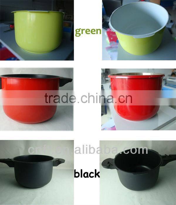 18/8 stainless steel flat bottom cookware, sandwich bottom, suitable to gas stove & induction cooker ASE 22CM 5L