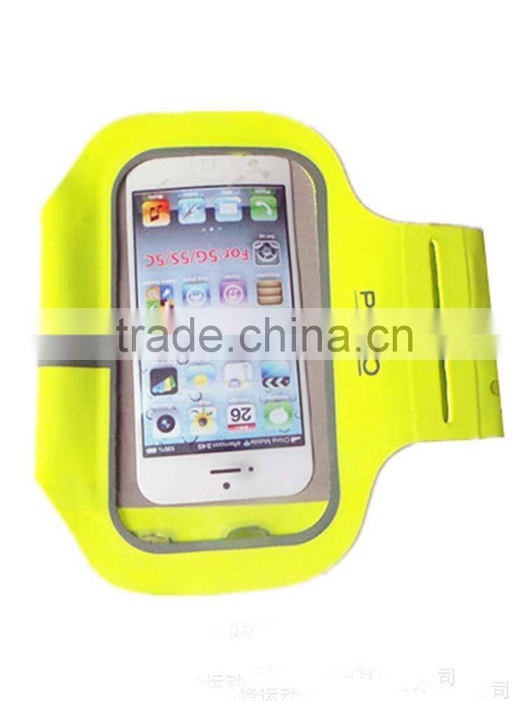 New Arrival sport armband case for phones with key holder pouch and Adjustable velcro arm strap