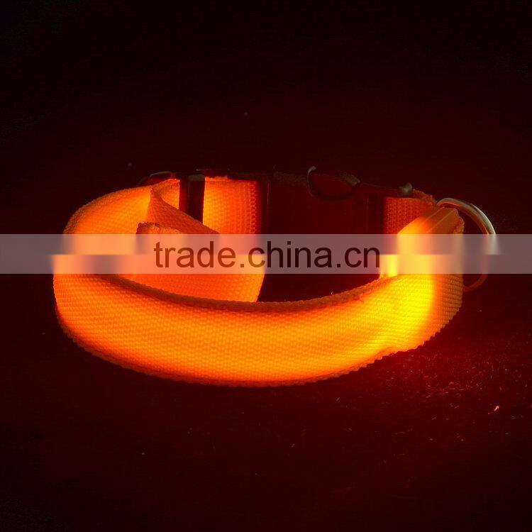 Fashion top sell adjust led dog collar