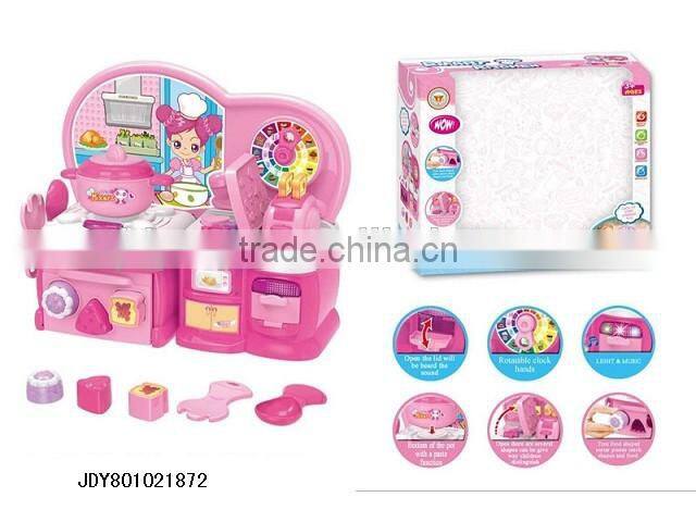Pretend Play Toy Cookware Plastic Kitchen Tableware Toys Educational Play set