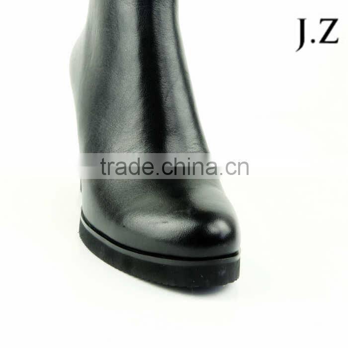 OB45 velcro winter leather upper boots fishing cow print boots for women winter collection