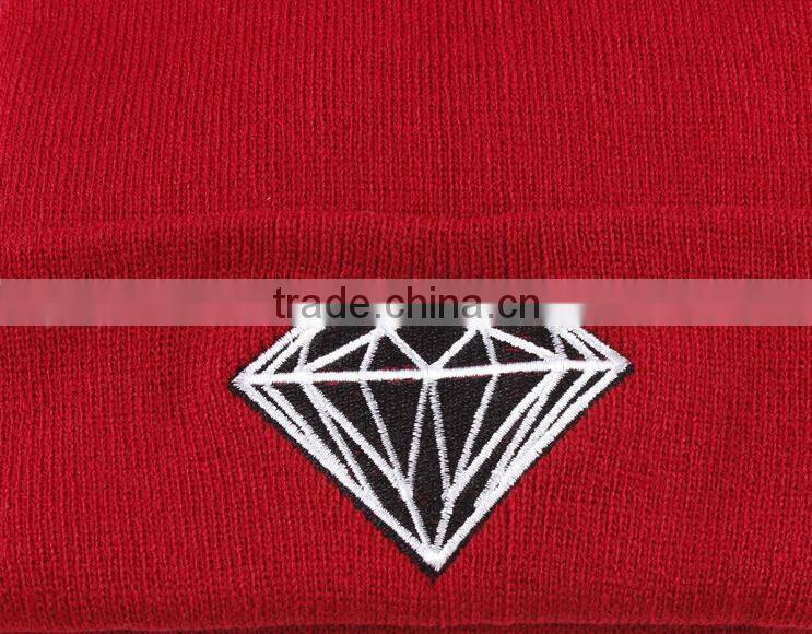 High quality knit winter hats custom beanie hat