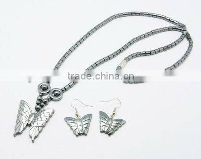 Magnetic Hematite Jewelry Set(SJEW-Q009-1)