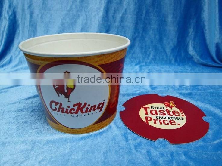 46oz disposable paper popcorn cup container for food packing