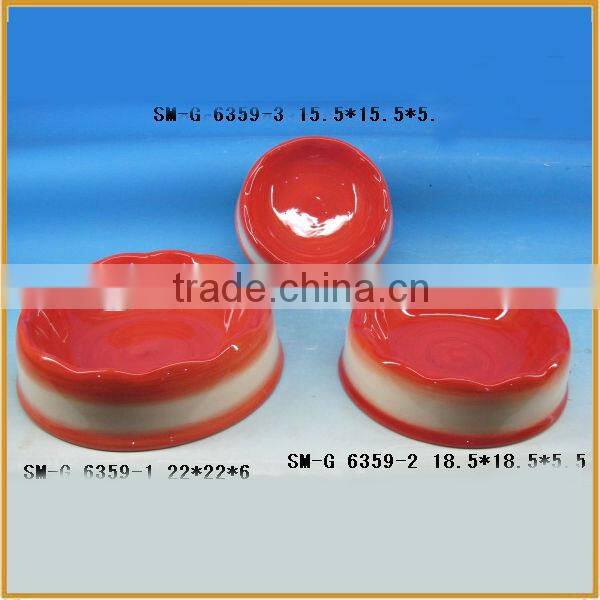 wholesale ceramic pet bowl bowl feeder for the pet