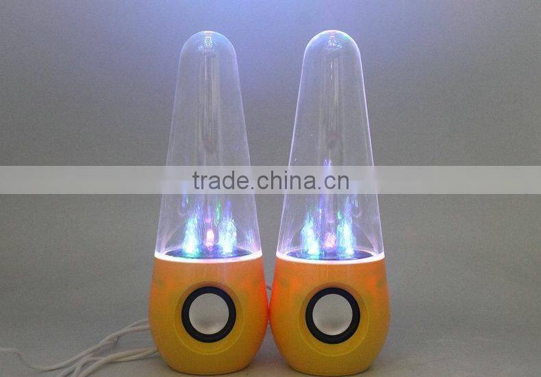 led water dance speaker stereo sound system for pc