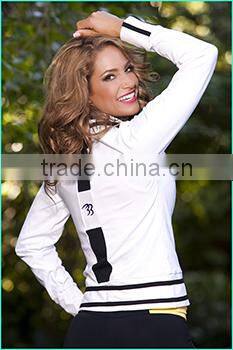 supplex/spandex dry fit womens yoga jacket