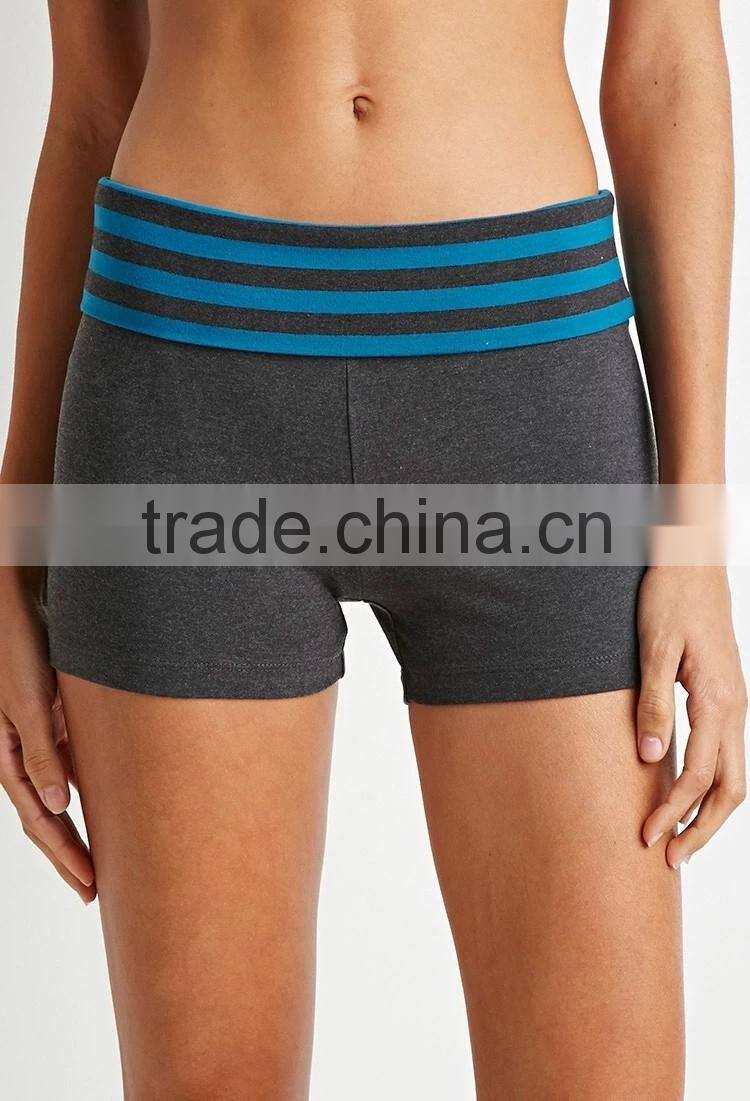 bamboo/spandex or nylon/spandex gym and yoga shorts