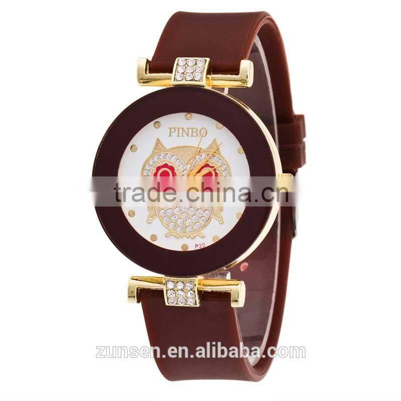 2016 New Brand Dress Casual Clock Female Relogio Watch Diamond Wristwatches Luxury Quartz Women Silicone Dress Watches