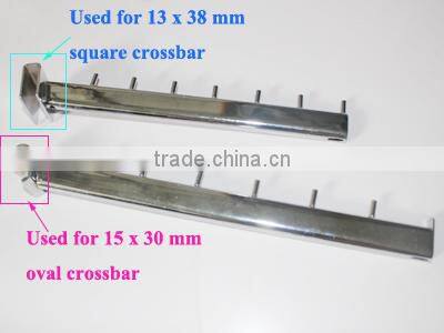 Oval tube display hook for clothes store decoration