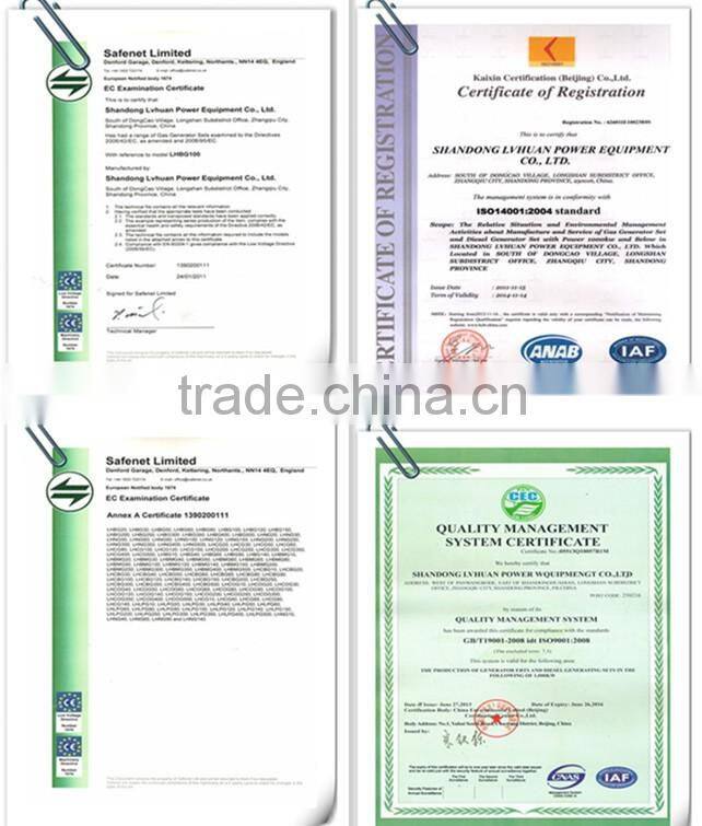 500KW coal bed gas generator for continuous work