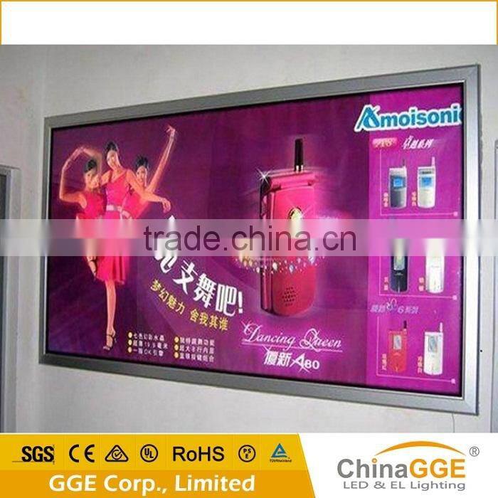 Acrylic Material and Rectangle Shape led slim snap frame light box