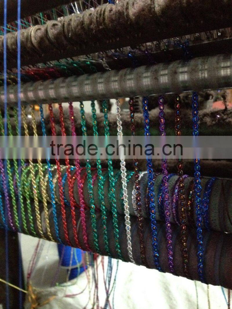 top grade high quality vintage colorful golden button loop braid trims