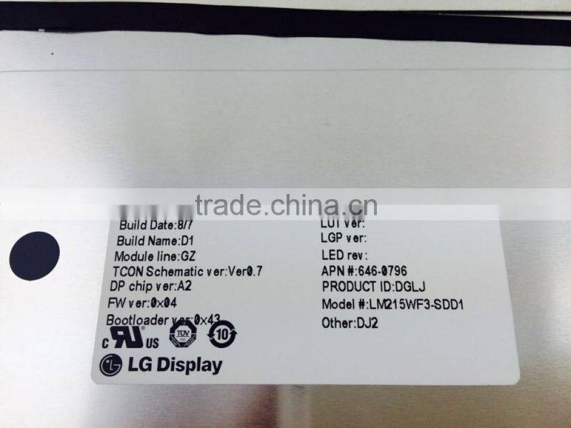 Full LCD Screen Assembly For MBA Air A1418 MD093 MD094 LCD Panel Late 2012 (APN#646-0796) LM215WF3(SD)(D1)