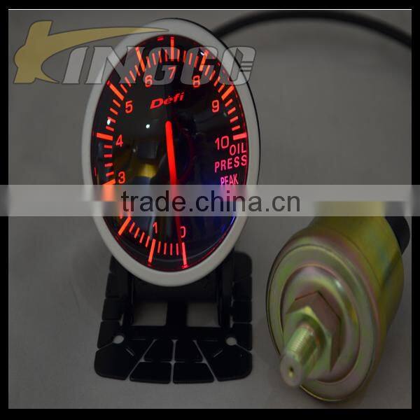 BF Series 60MM Auto Racing Gauge With White and Red Light