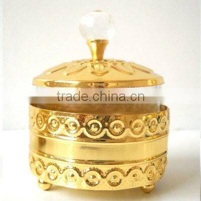 2013 Hot selling stocked glass cup with lid S324