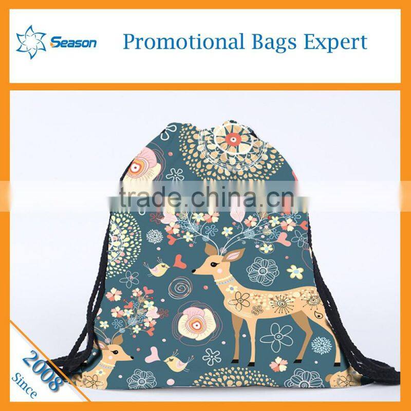 Wholesale bulk drawstring bags custom print clutch bag emoji drawstring bag