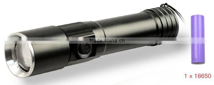 latest China factory XPG 5w 18650 rechargeable Mini zoom flash light for camping outdoor